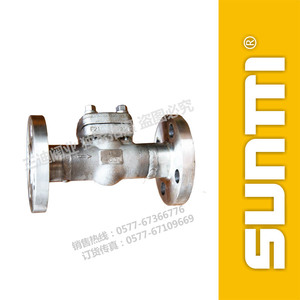 Rotary check valve with forged steel flange